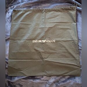 Emporio Armani Black Drawstring Dust Bag. Like new condition.
